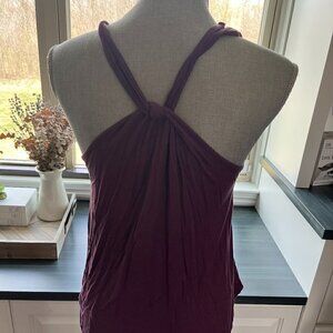Loft Purple Back Knot Tank Size M Excellent condition